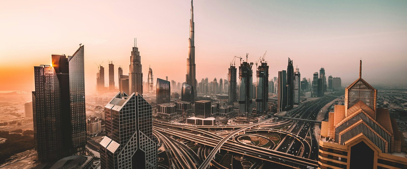 Dubai skyline at night